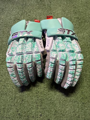 STX Surgeon RZR2 (Green) Large Lacrosse Gloves | Brand New With Tags