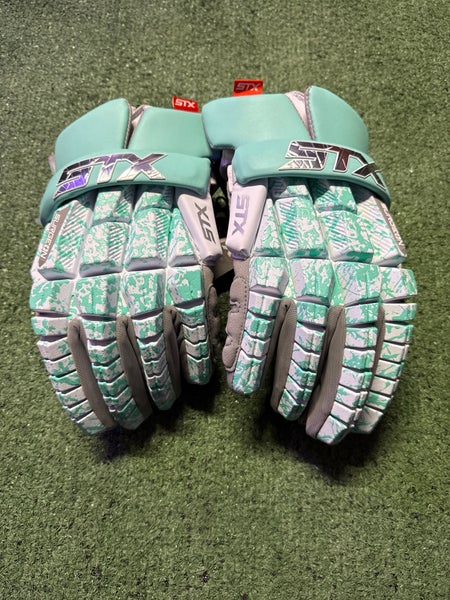 STX Surgeon RZR2 (Green) Large Lacrosse Gloves | Brand New With Tags