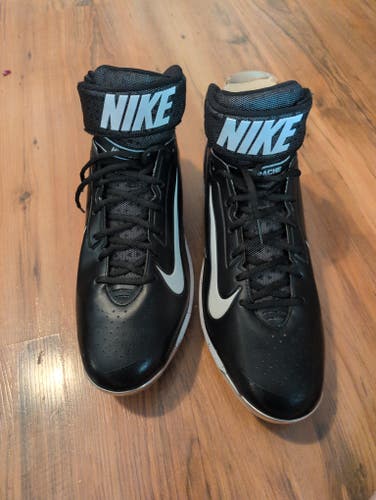 Black Men's Size M 15.0 (W.16.0) Adult Nike High Top Metal (Used)