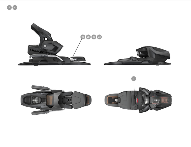 NEW HEAD JOY 11 ski bindings  GW SLR 78 mm brakes NO TRACK/BASES
