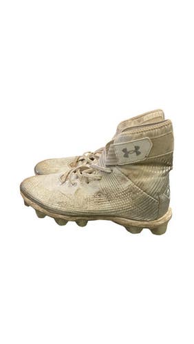 Used Under Armour Adult FB Cleats White Senior 10.5 11859-S000030548