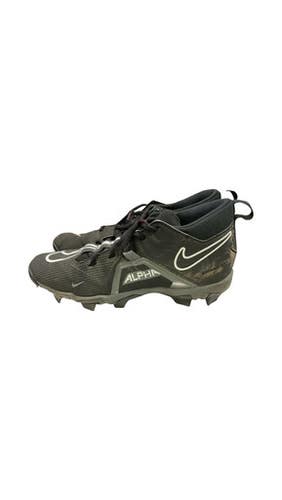 Used Nike ALPHA MENACE Adult FB Cleats Black Senior 10.5 11859-S000030549