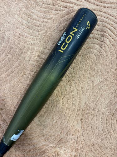 2023 Rawlings Icon Composite Bat BBCOR Certified (-3) Composite 30 oz 33" (Used)