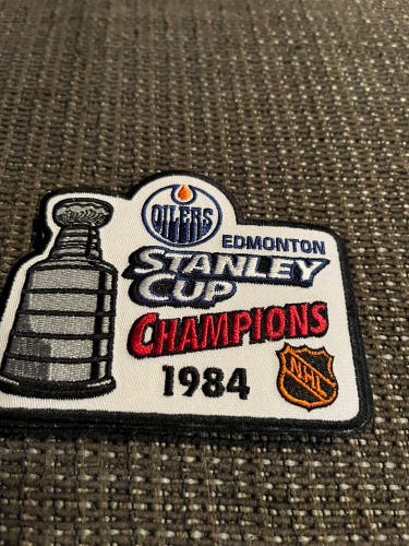 Edmonton Oilers 1984 Stanley Cup champs patch