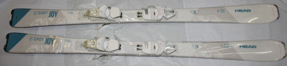 NEW HEAD easy Joy Womens Skis 148 cm + SLR 9.0GW white Bindings size adjustable