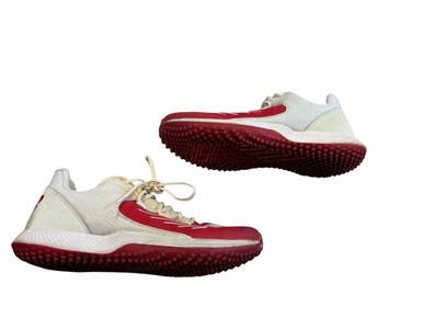 Used New Balance BB/SB Cleats Red And White Senior 9 11873-S000236136