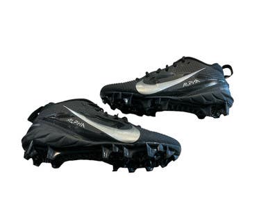 Used Nike ALPHA Adult FB Cleats Black Senior 9 11873-S000237739