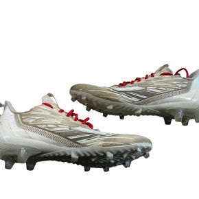 Used Adidas ADIZERO Adult FB Cleats White Senior 10 11873-S000234869