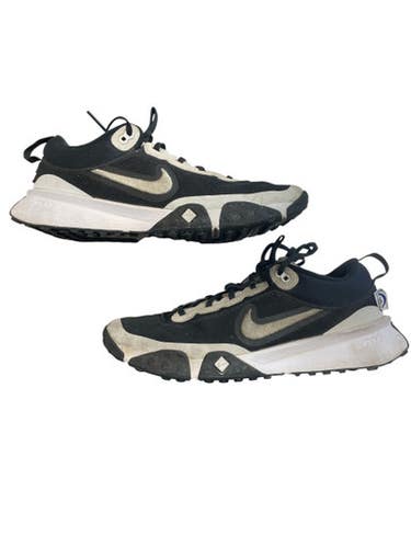 Used Nike TURF SHOES BB/SB Cleats Black And White Senior 8.5 11873-S000235501
