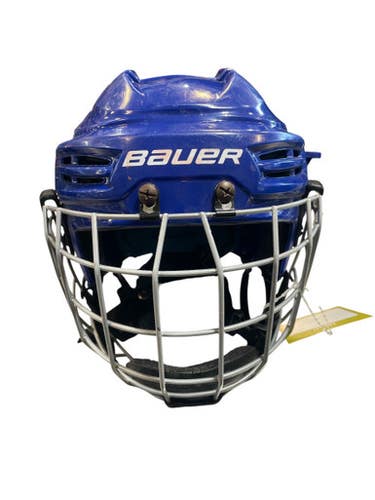 Used Bauer PRODIGY Helmet Cage Combo Royal Blue One Size 11873-S000237094