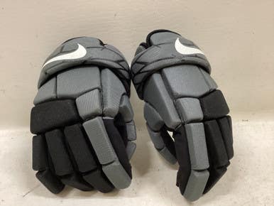Used Nike VAPOR LT YOUTH Lacrosse Arm Pads/Guards Grey And Royal Blue LG 11725-S000501024