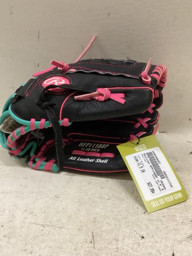 Used Rawlings HGFP120BRW RH Throw Fastpitch Gloves Chocolate 12" 11725-S000499498