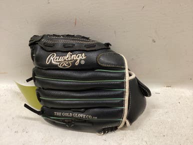 Used Rawlings FP110MT RH Throw Fastpitch Gloves Black 11" 11725-S000499109