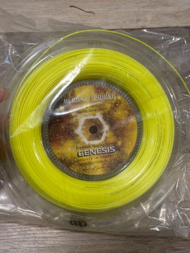 GENESIS HEXONIC POWER 660' Reel 17 (1.23)-Yellow Tennis Racquet String