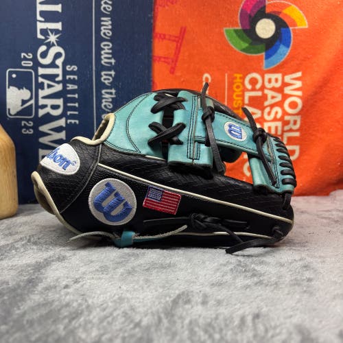 Custom Wilson A2000 1787 RHT Infield Baseball Glove 11.75" (Used)