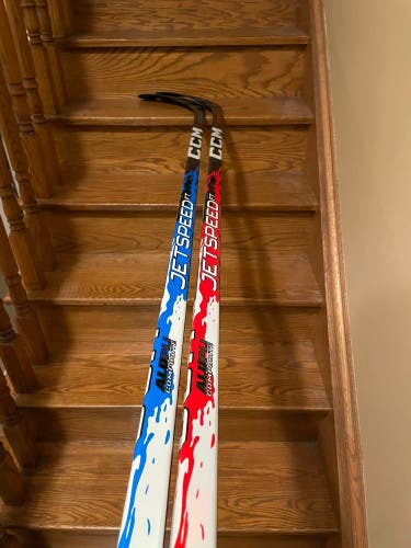 (2 Pack) Senior CCM JetSpeed FT9 Pro Right Handed Hockey Stick P29 75 Flex Pro Stock (New)