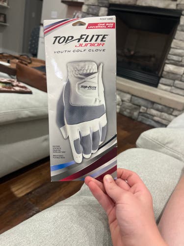 Junior One Size Fits All Top Flite Right Handed Glove (Used)