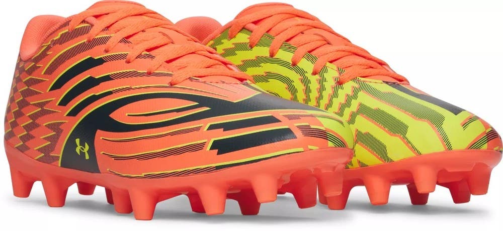 Under Armour UA Shadow Club 4 FG Kids' Soccer Cleats Orange 6006237-824 New