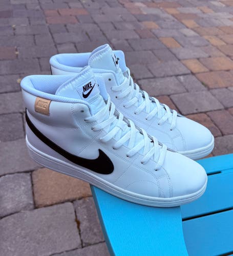 Mens Nike Court Royale 2 Mid "White Onyx" Athletic Sneakers Authenticated Sz 12