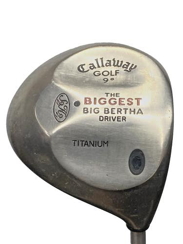 Callaway The Biggest Big Bertha Ti Driver 9* RH Regular Graphite 45" New Grip