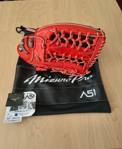 Mizuno Pro RH Outfield A51 Ichiro Baseball Glove 12.75" Orange (Used) - HAGA Japan - Practically New