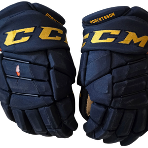 CCM Jetspeed Pro Stock Hockey Gloves 14" Thunderbirds AHL Used Robertsson (15369)