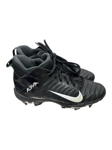 Used Nike AQ7654-001 Jr FB Cleats Black And White Junior 04.5 11862-S000093300