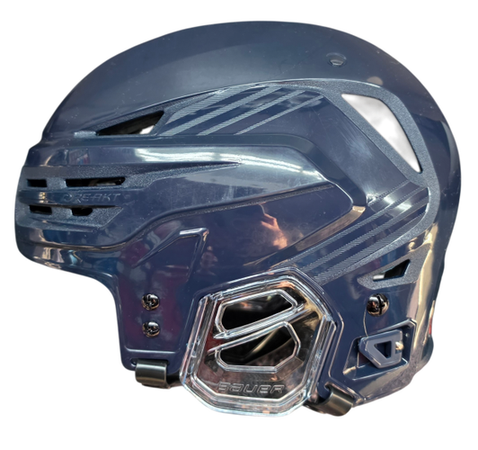 BAUER REAKT 85 PRO STOCK HOCKEY HELMET NAVY MEDIUM NHL BRAND NEW (15393)