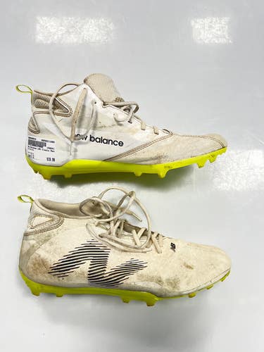 Used New Balance LAX Cleats Mens White Senior 11 11860-S000308018