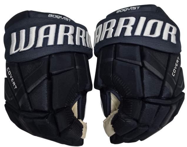 Warrior Covert QR6 Pro Custom Pro Stock Hockey Gloves 13" Navy Blue NHL IST (15400)