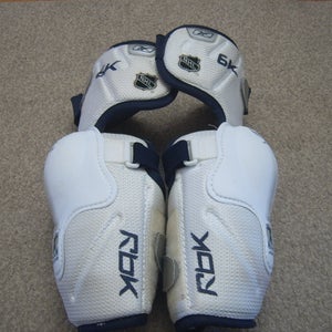 Excellent Condition JOFA RBK 6K Senior Hockey Elbow Pads size Large Solid/Hard Protection