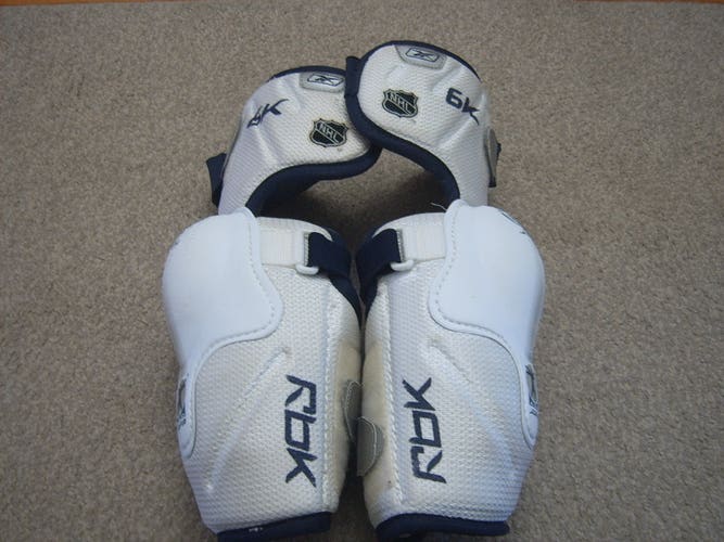 Excellent Condition JOFA RBK 6K Senior Hockey Elbow Pads size Large Solid/Hard Protection