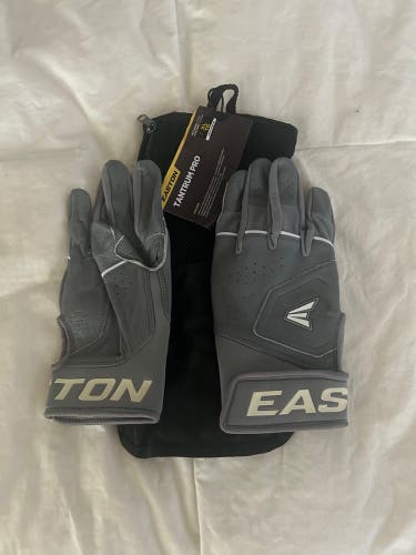 (2) EASTON TANTRUM PRO SLOWPITCH BATTING GLOVE, GREY, ADULT XL
