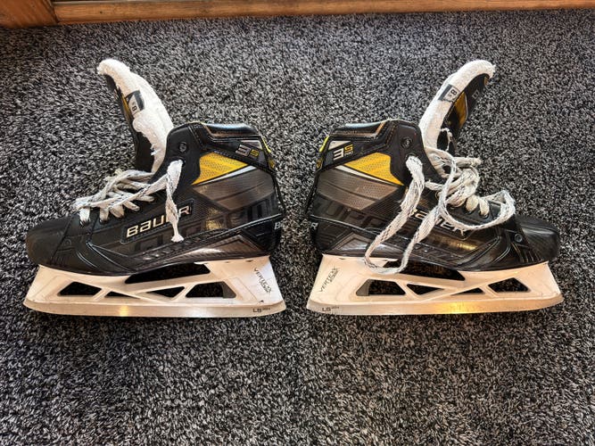2020 Bauer Supreme 3S Pro Hockey Goalie Skates Regular Width 8.5 (Used)