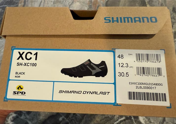 Men's Size 12.5 Shimano XC1 Bike Shoes (New)