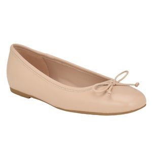 Calvin Klein Bronte Ballet Flat Women's US 7.5M Light Pink Bow Slip On HTAT906