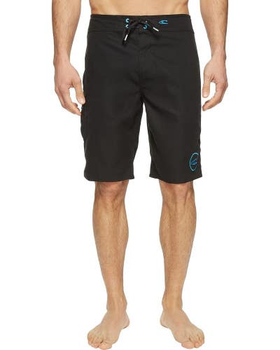 O'Neill Santa Cruz Solid 2.0 Board Shorts Men's 31 Black Swimwear Beach JZZ1313