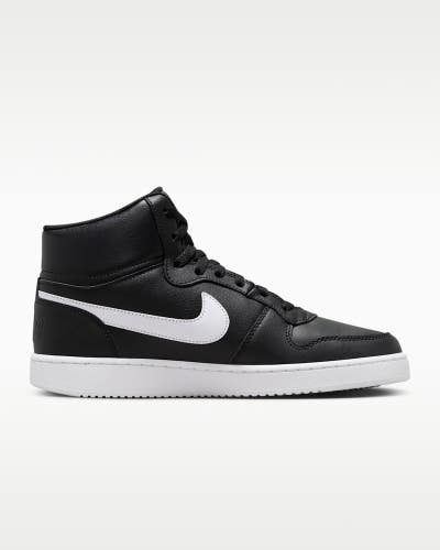 Nike Ebernon Mid AQ1773-002 Sneakers Men's Black Leather Lifestyle Shoes SHOP312
