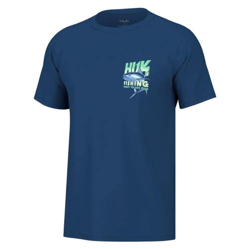 Huk First Tuna T-Shirt Men's 2XL Set Sail Graphic Short Sleeve Fishing DSGL939