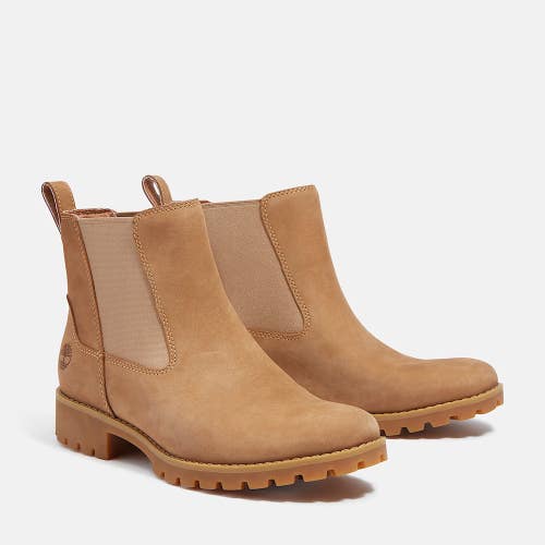 Timberland Ellendale TB0A4418A3Z Womens US 7 Brown Leather Chelsea Boots RHS8138