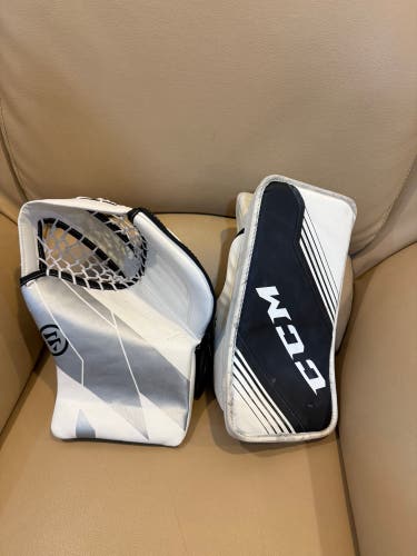 Warrior Ritual G7 glove and Ccm blocker