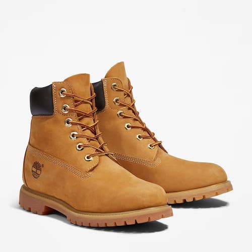 Timberland Premium TB110361713 Boots Womens Wheat 6-Inch Waterproof Ankle MEW350