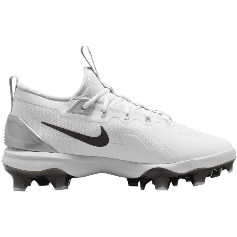 Nike Force Trout 9 Elite MCS FZ0884-102 Mens White Silver Baseball Cleats LIQ542 Nike Mens Force Zoom Trout 9 Elite Rubber Molded Baseball Cleats main image 2