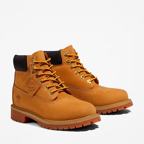 Timberland Premium TB012709713 Kids Wheat Nubuck Waterproof Ankle Boots LIQ621