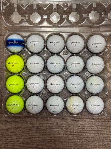 20 TaylorMade Tour Response Golf Balls - 4A Near-Mint Condition
