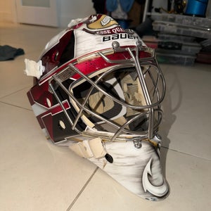 Senior Custom Painted Bauer 960 Goalie Mask (Used)