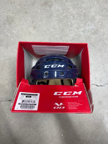 Small Seattle Kraken Pro Stock CCM V08 Helmet Navy Blue (New)