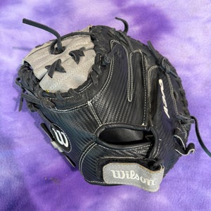 Black Wilson A360 LH Catcher's Baseball Glove 31.5" (Used)