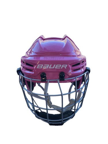 Used Bauer PRODIGY YTH Helmet Cage Combo Pink One Size 11883-S000160909