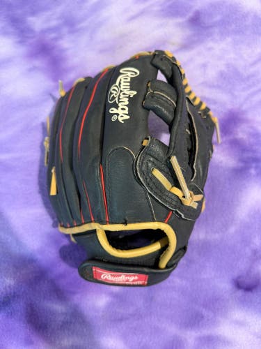 Black Rawlings Highlight Series RH Outfield Baseball Glove 11.5" (Used)